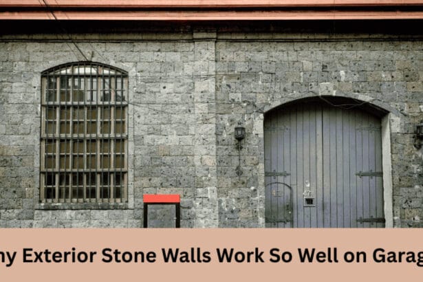 Why Exterior Stone Walls Work So Well on Garages