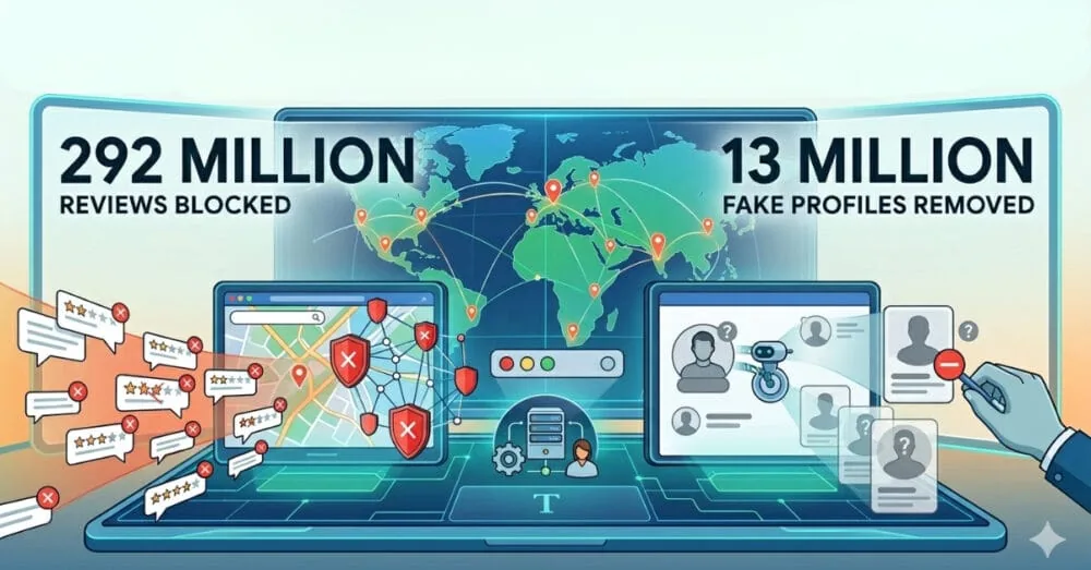 Google Maps Blocked 292 Million Reviews & Removed 13 Million Fake Profiles
